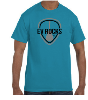 EV Rocks Guitar Pick Logo Shirt